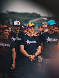 Formula 1 Racing for Anthoine 19 Tribute T-Shirt Shirt unisex front product view | Dash Racegear — Formula 1 Racing for Anthoine 19 Tribute 2026 Black Unisex T-Shirt with soft comfort and timeless motorsport-inspired everyday style.