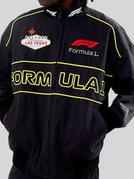F1 Las Vegas Jacket Jacket unisex detail view 3 | Dash Racegear — Las Vegas F1 Bomber Jacket – Rihanna Inspired Racing Fit