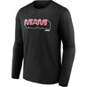 Formula 1 Miami Wordmark Graphic Long Sleeve T - Shirt Black