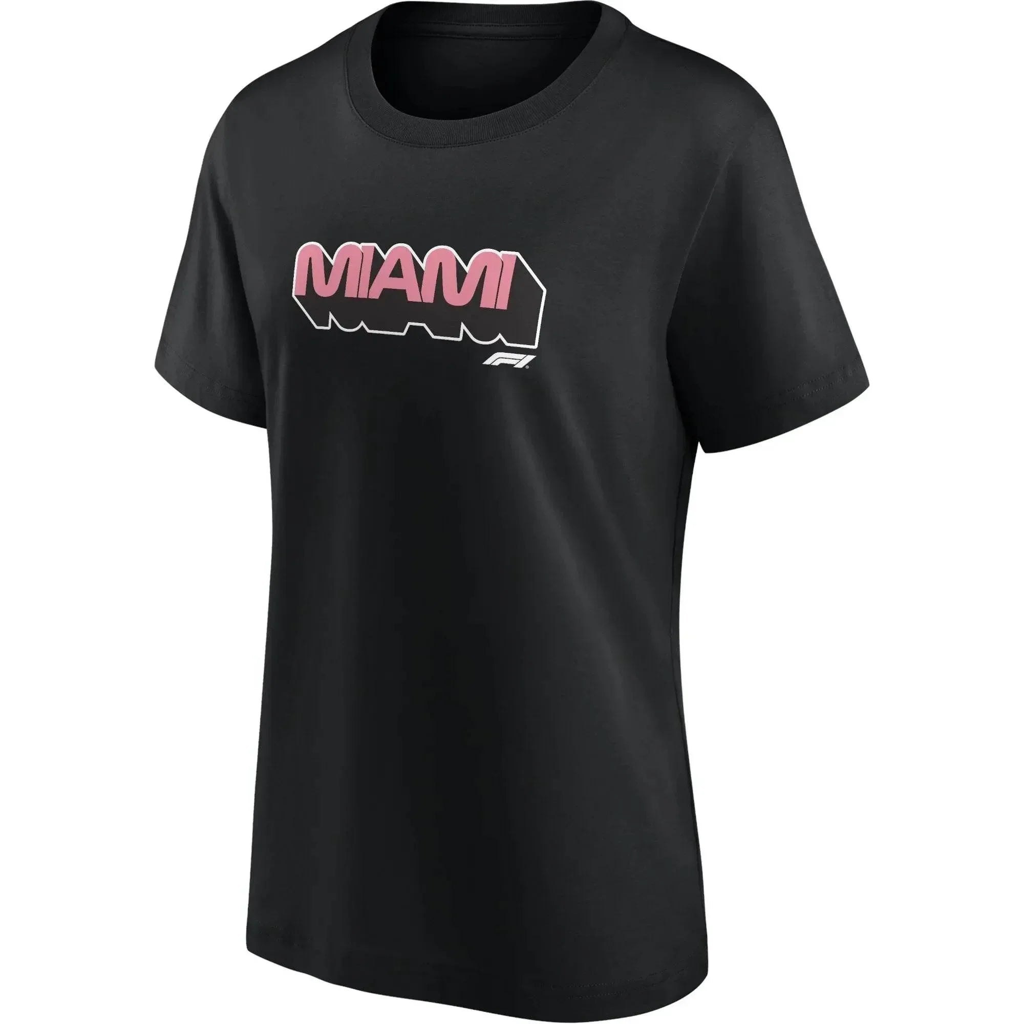 Formula 1 Miami Wordmark Graphic Womens T - Shirt Black