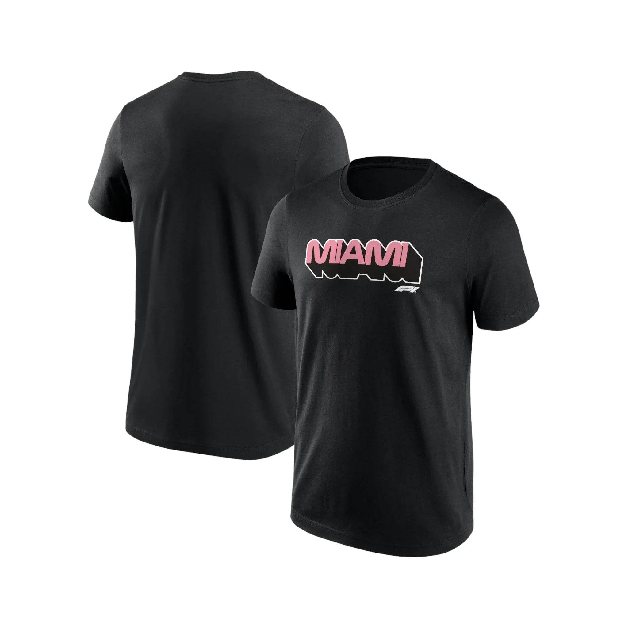 Formula 1 Miami Wordmark Graphic T-Shirt Black - Dash Racegear Store