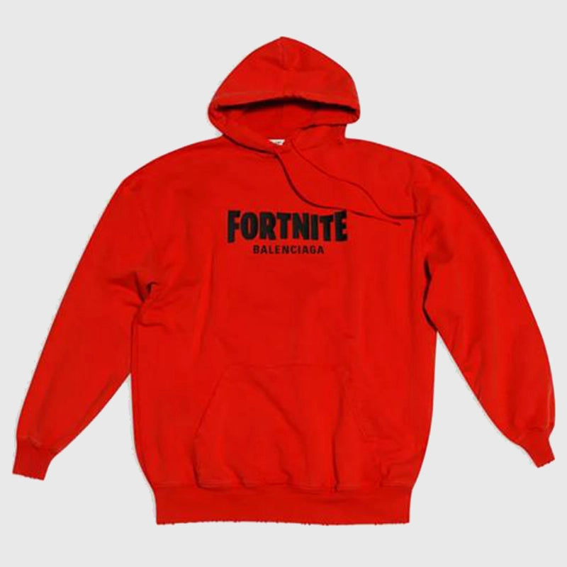Fortnite x Balenciaga Hoodie Hoodie unisex front product view | Dash Racegear — Fortnite Balenciaga Luxury Streetwear Hoodie Trending Online