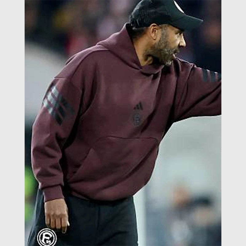 Fortuna Düsseldorf Coach Daniel Thioune Hoodie Hoodie unisex detail view 2 | Dash Racegear — Fortuna Düsseldorf matchday hoodie as seen on Daniel Thioune