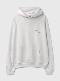 A.P.C. X Fragment Design Duck Hoodie Hoodie unisex front product view | Dash Racegear — A.P.C. x Fragment Design Heather Grey Fleece Pullover Duck Hoodie featuring soft fleece feel and clean minimal design.
