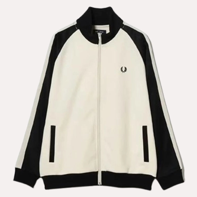 Fred Perry x BEAMS Track Jacket Jacket unisex front product view | Dash Racegear — fred perry collab track jacket with beams