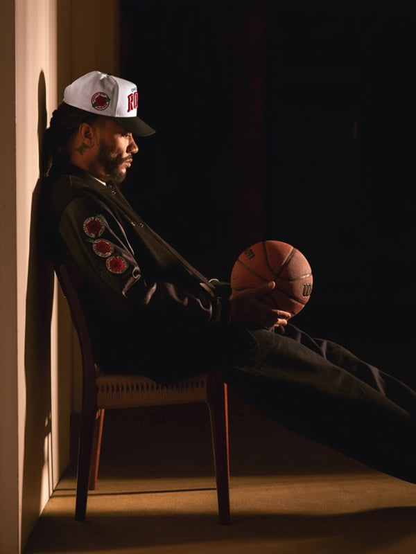 Derrick Rose Chicago Bulls Retirement Letterman Jacket Jacket unisex detail view 4 | Dash Racegear — This black Derrick Rose Chicago Bulls Retirement Letterman Jacket offers iconic patches and cozy design for supporters.