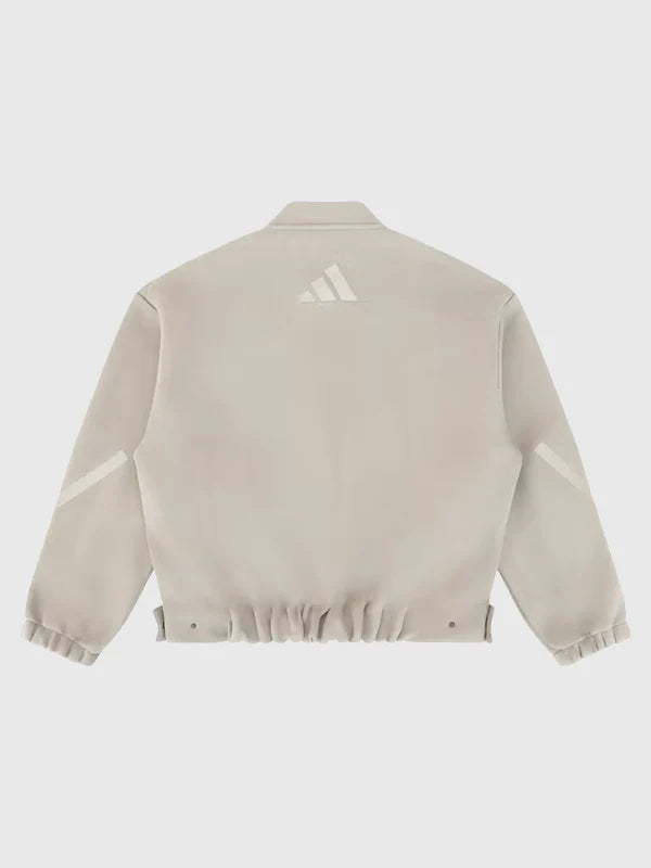 Adidas x Entire Studios Z.N.E. Bomber Jacket Bomber Jacket unisex detail view 4 | Dash Racegear — Adidas x Entire Studios 2026 black full zip jacket, minimalist bomber look made for comfortable athletic street style.
