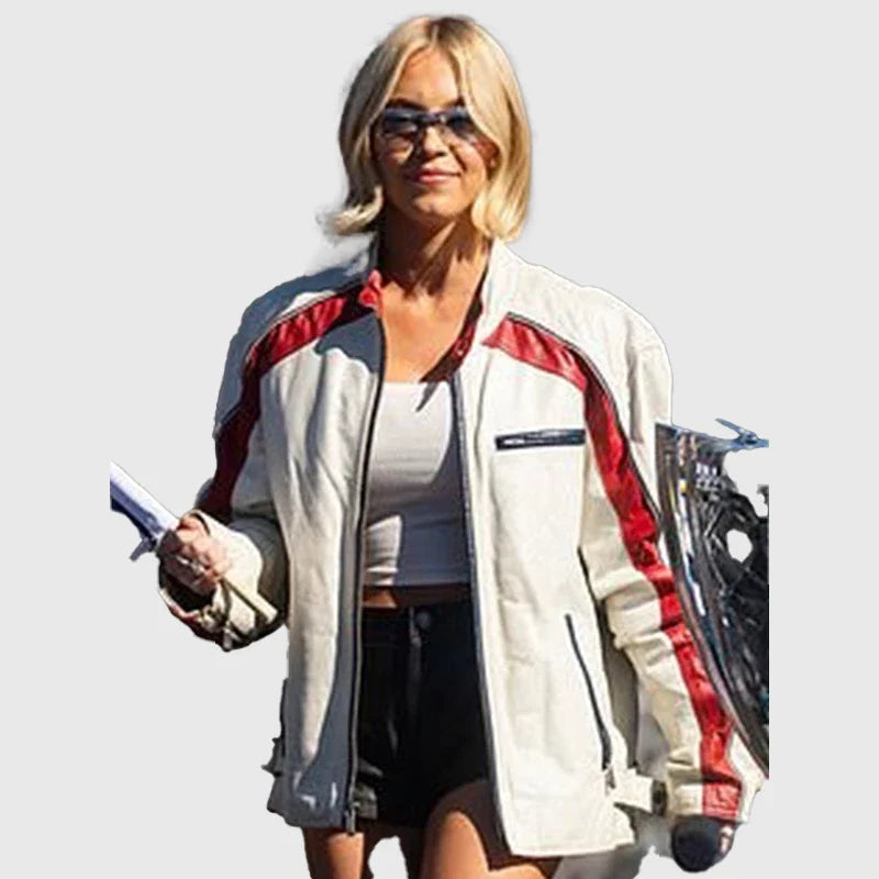 Sydney Sweeney NASCAR 2025 Jacket Jacket unisex detail view 6 | Dash Racegear — Sydney Sweeney in NASCAR 2025 Jacket