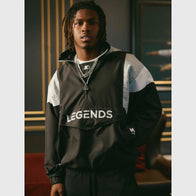Future Legends Starter Jacket Jacket unisex front product view | Dash Racegear — Future Legends Starter Jacket timeless athletic street style
