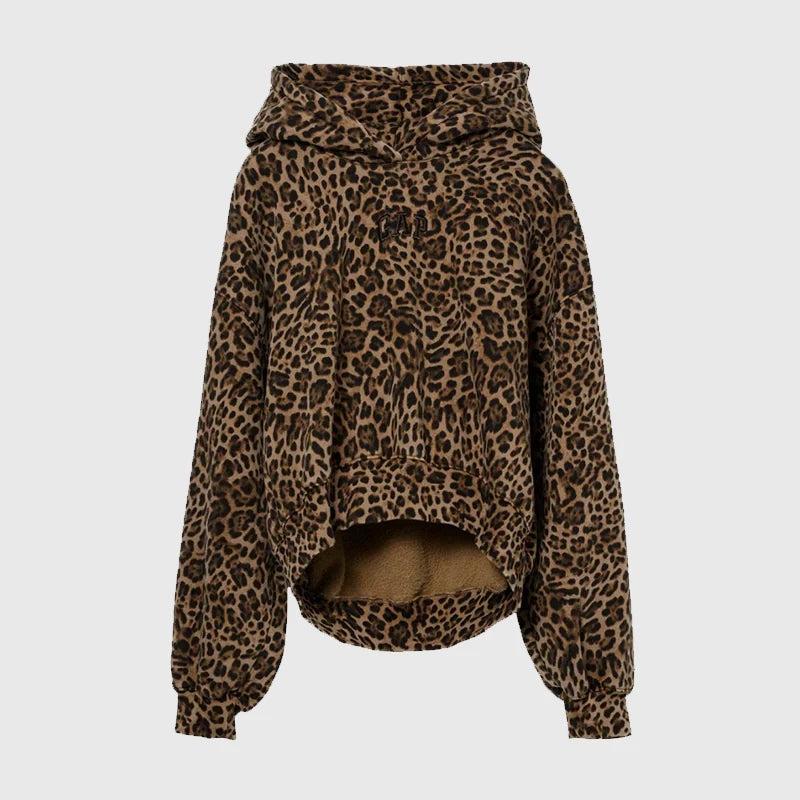 Cheetah GAP Hoodie Hoodie unisex front product view | Dash Racegear — Cozy GAP Cheetah Hoodie Women’s Streetwear 2025