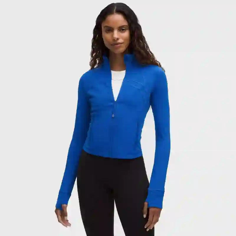 Galactic Cobalt Lululemon Define Jacket Jacket unisex front product view | Dash Racegear — Lululemon Define Jacket – Trendy Galactic Cobalt Edition