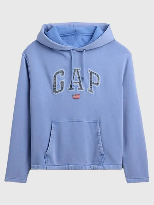 Gap Americana Logo Hoodie Hoodie unisex detail view 2 | Dash Racegear — Unisex Gap 2026 Americana logo hoodie, oversized fleece pullover built for cozy streetwear looks and laid-back everyday use