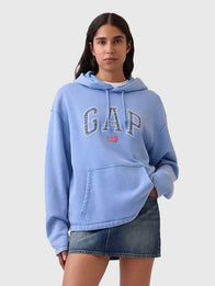 Gap Americana Logo Hoodie Hoodie unisex detail view 4 | Dash Racegear — 2026 Gap Americana fleece hoodie, oversized unisex pullover with soft interior, perfect for layering in cold casual settings