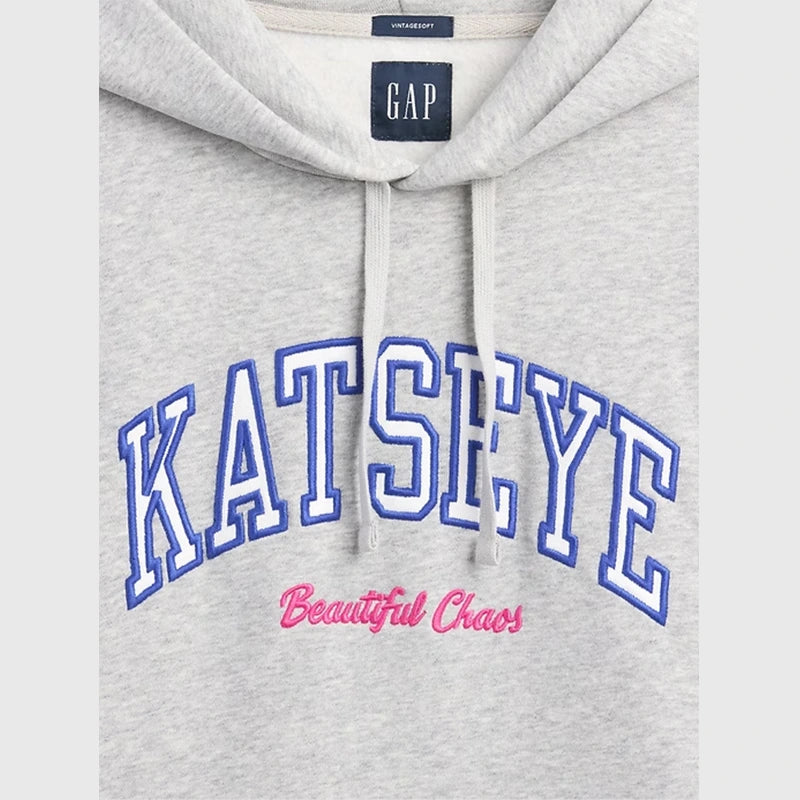 Gap Katseye Grey Hoodie Hoodie unisex detail view 4 | Dash Racegear — Gap Katseye Hoodie – Relaxed Grey Streetwear Look