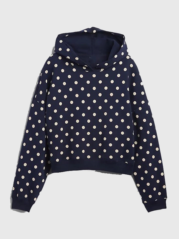 Polka Dot Gap Hoodie Hoodie unisex front product view | Dash Racegear — Gap Polka Dot Mini-Logo cropped hoodie blending soft comfort with a relaxed fit and timeless everyday appeal.