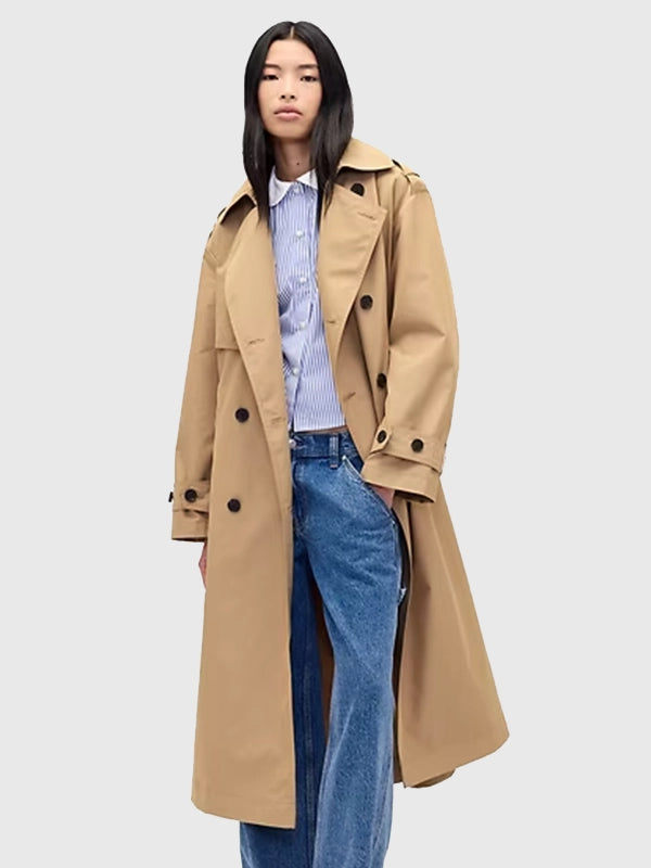 Gap × Sandy Liang Bow-Back Trench Coat Coat unisex detail view 3 | Dash Racegear — Chic and cozy trench coat featuring Sandy Liang bow-back style