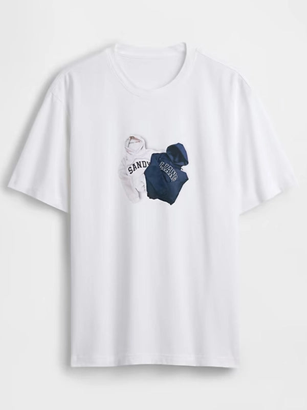 Gap × Sandy Liang Graphic T-Shirt Shirt unisex front product view | Dash Racegear — Chic Sandy Liang Gap T-shirt with contemporary artistic print