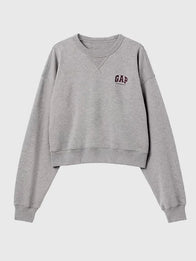Gap × Victoria Beckham Sweatshirt Sweatshirt unisex detail view 3 | Dash Racegear — Gap x Victoria Beckham 2026 grey French terry sweatshirt, unisex relaxed fit for minimalist streetwear style.