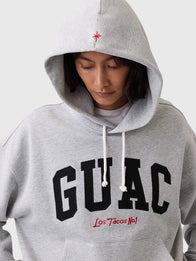 Gap x Los Tacos No. 1 French Terry Hoodie Hoodie unisex detail view 4 | Dash Racegear — Grey French Terry oversized hoodie inspired by Los Tacos No. 1 x Gap for effortless streetwear appeal.