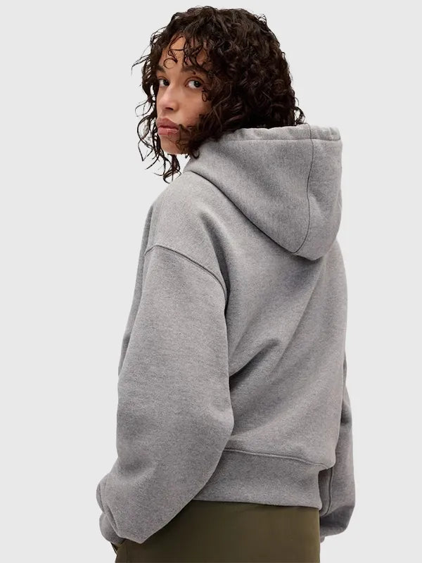 Gap x Victoria Beckham Hoodie Hoodie unisex detail view 3 | Dash Racegear — Victoria Beckham x Gap 2026 grey hoodie, relaxed fit French terry for modern street fashion wear.