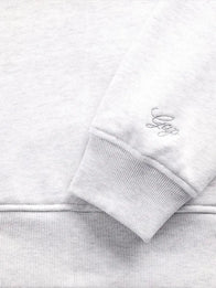 Gap × Summer Fridays Oversized Logo Hoodie Hoodie unisex detail view 4 | Dash Racegear — Gap × Summer Fridays Grey Pullover Hoodie in oversized style with fleece comfort, perfect for casual outdoor activities.