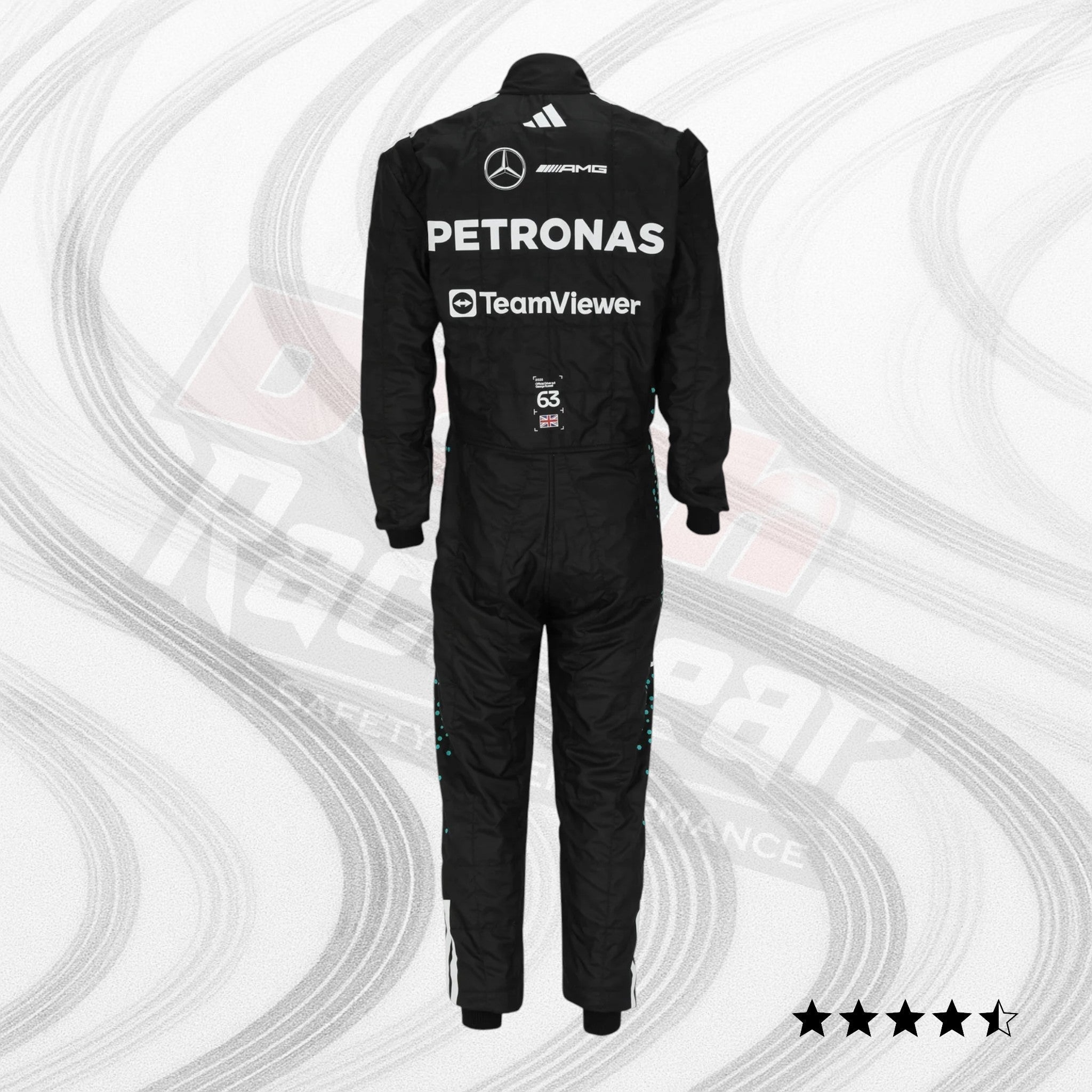 George Russell 2025 Mercedes-AMG Petronas Replica Race Suit DASH RACEGEAR