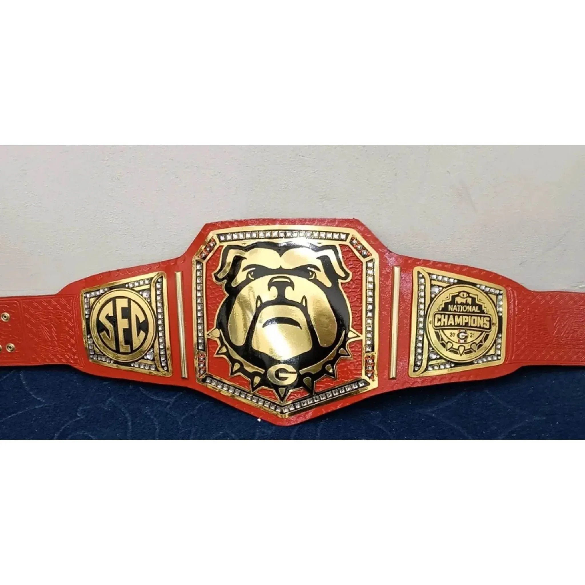 Georgia Bulldog Championship Inspired Title belt - 3 | Dash Racegear