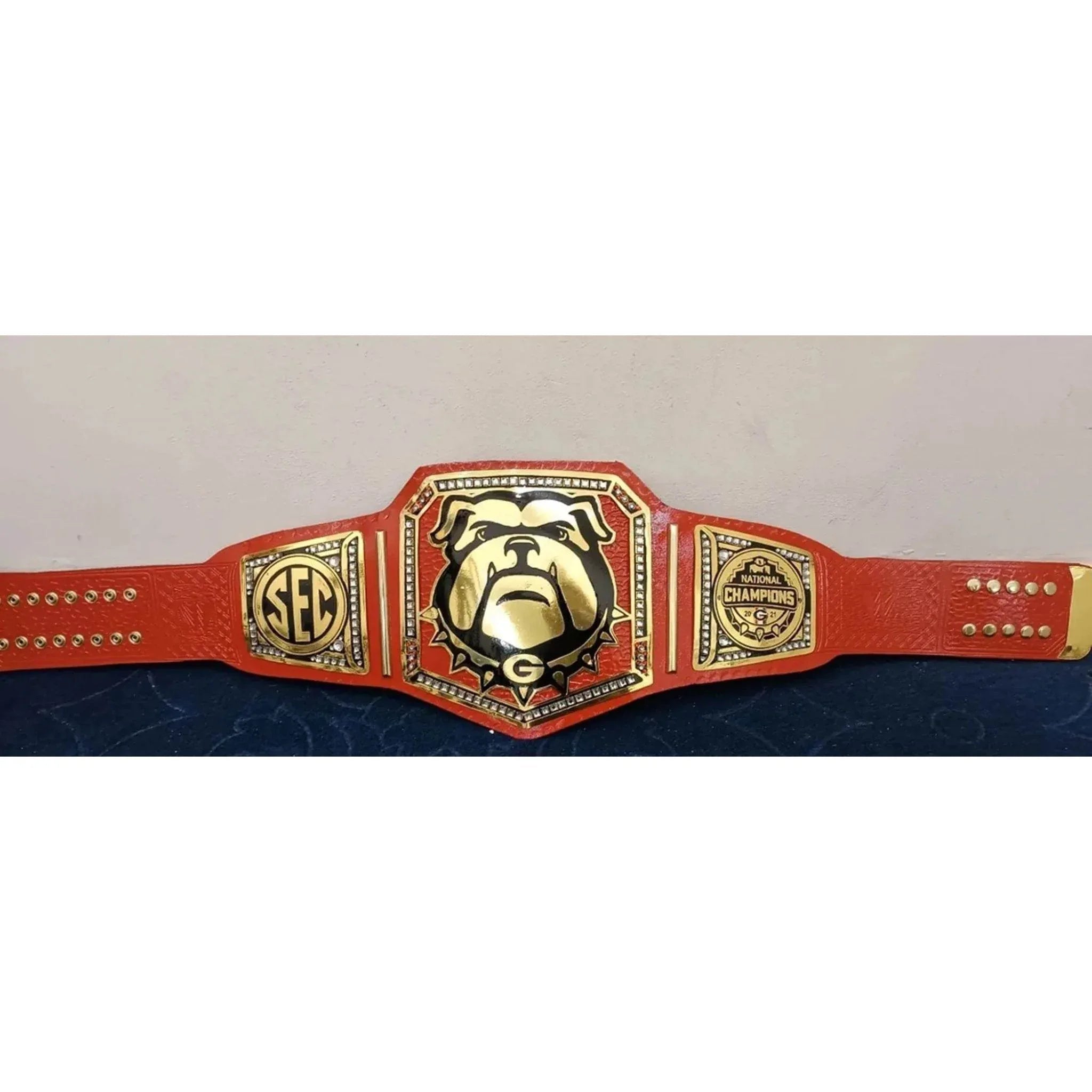 Georgia Bulldog Championship Inspired Title belt - 4 | Dash Racegear