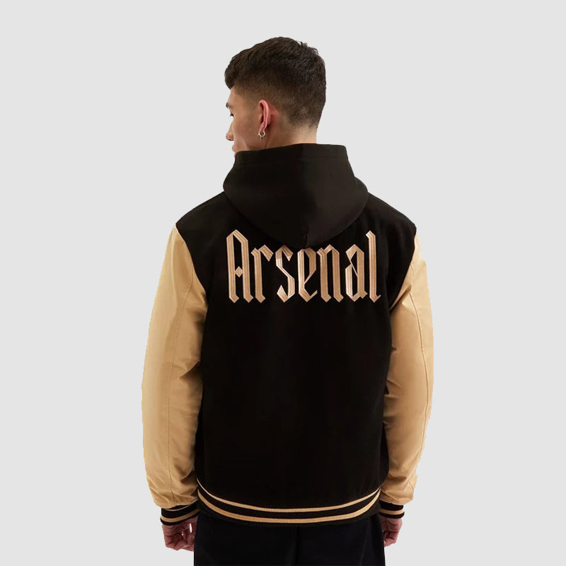 Arsenal North London Varsity Jacket Varsity Jacket unisex detail view 3 | Dash Racegear — Arsenal Back Logo North London Unisex Jacket for fans