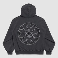 Balenciaga x Automobili Lamborghini Zip-up Hoodie Hoodie unisex detail view 2 | Dash Racegear — Designer Zip-up Hoodie Balenciaga x Automobili Lamborghini