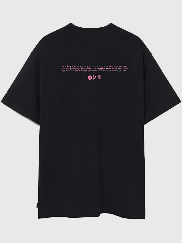FC Barcelona x Ed Sheeran x Spotify Nike Black T-Shirt Shirt unisex detail view 4 | Dash Racegear — Collector’s black T-shirt from FC Barcelona x Spotify collab
