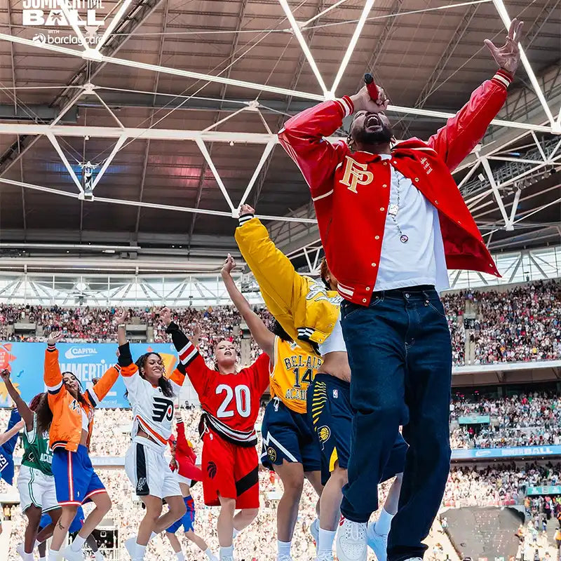 Will Smith Summertime Ball 2025 Red Varsity Jacket Varsity Jacket unisex detail view 4 | Dash Racegear — Iconic Will Smith red jacket from 2025 Summertime Ball event