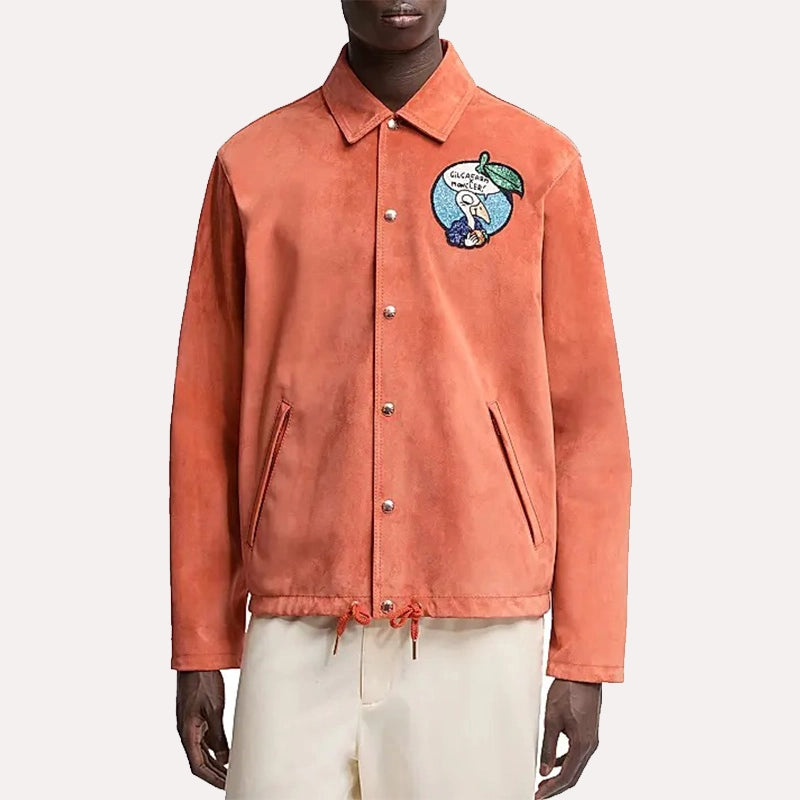 Gilga Farm x Moncler Suede Jacket Jacket unisex detail view 2 | Dash Racegear — Limited Collab – Moncler x Gilga Farm Suede Layer