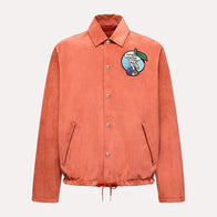 Gilga Farm x Moncler Suede Jacket Jacket unisex front product view | Dash Racegear — Refined Streetwear – Suede Jacket from Gilga x Moncler