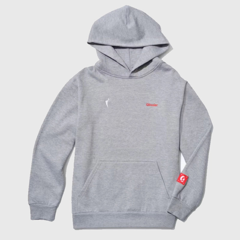Glossier WNBA Hoodie Hoodie unisex front product view | Dash Racegear — Glossier WNBA Hoodie for basketball fans in 2025 streetwear style