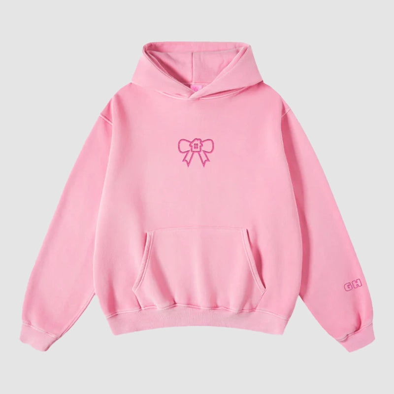 Glow House Hoodie Hoodie unisex front product view | Dash Racegear — Oversized Glow House hoodie in neutral tones