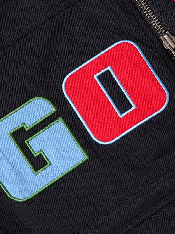 Golf Wang Airborne Jacket Jacket unisex detail view 3 | Dash Racegear — 2026 unisex Golf Wang black Airborne jacket, lightweight streetwear layer for everyday wear.