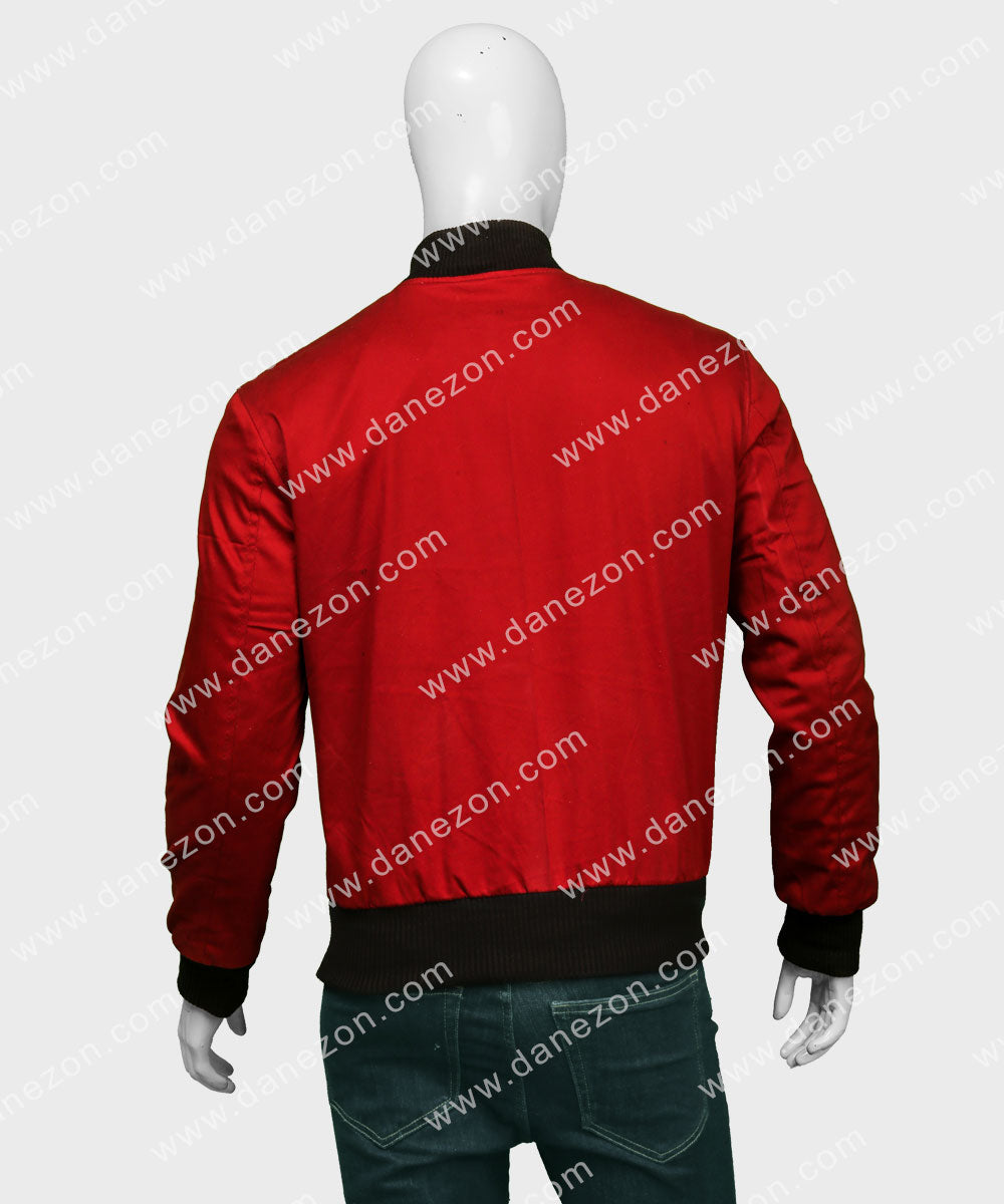 The Flash Barry Allen Bomber Jacket Bomber Jacket unisex detail view 5 | Dash Racegear — The Flash Barry Allen Bomber Jacket
