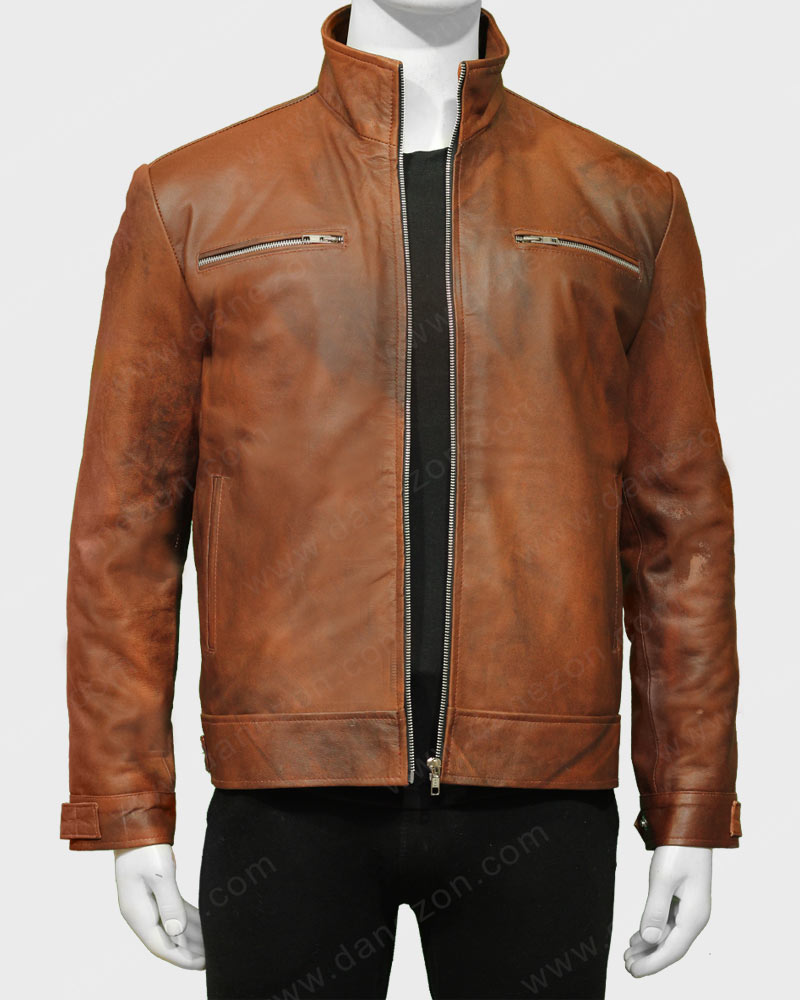 Agents Of Shield Grant Ward Jacket Leather Jacket unisex detail view 2 | Dash Racegear — Agents of Shield Brett Dalton Jacket