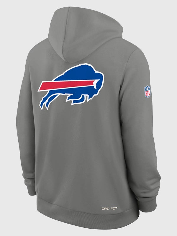 Buffalo Bills Nike Replay Alternate Hoodie Hoodie unisex detail view 3 | Dash Racegear — Nike Buffalo Bills Standard Issue Replay Alternate Dri-FIT hoodie blending athletic performance with premium everyday wearability.