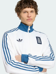 Adidas Greece Track Jacket Jacket unisex detail view 3 | Dash Racegear — Adidas Greece White Track Jacket 2026 for Men and Women delivers crisp look, soft fabric comfort, and active lifestyle wear