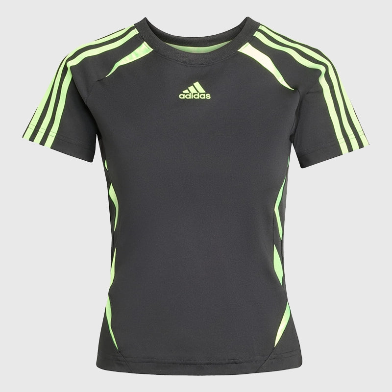 Teamgeist Adicolor Slim Jersey Jersey unisex front product view | Dash Racegear — Adidas black slim jersey from Teamgeist Adicolor 2025 sportswear line