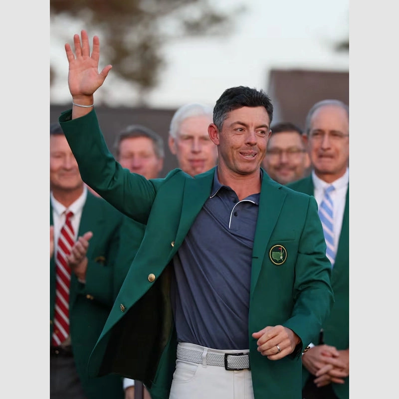 Rory Mcilroy Green Jacket Jacket unisex detail view 2 | Dash Racegear — Rory McIlroy Masters Style Jacket – Timeless Green Blazer