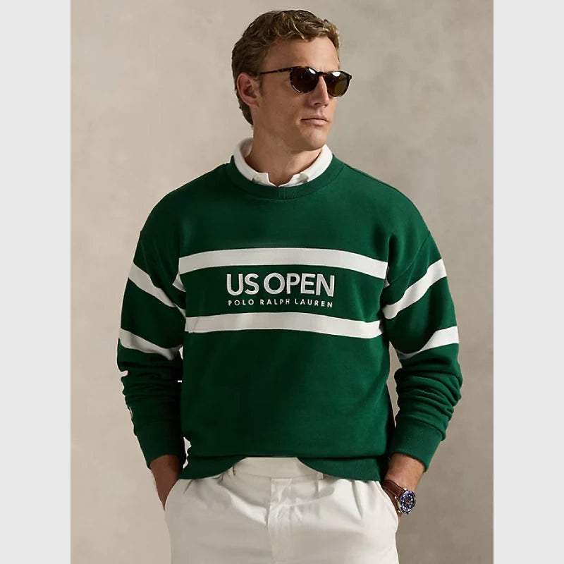 Polo Ralph Lauren US Open Vintage Fit Fleece Sweatshirt Sweatshirt unisex detail view 2 | Dash Racegear — Polo Ralph Lauren Men’s Vintage Fit US Open Fleece Sweatshirt