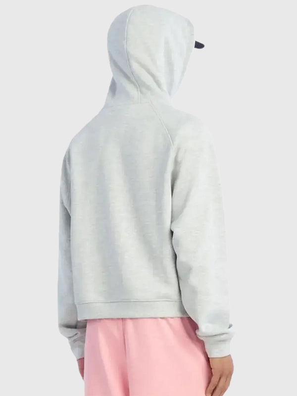 Bad Bunny X Zara Benito Antonio NUEVAYoL Hoodie Hoodie unisex detail view 4 | Dash Racegear — Benito Antonio SS26 hoodie in grey with Bad Bunny collaboration influence and casual everyday style.