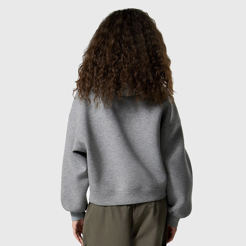 Weekday Scuba Hoodie Hoodie unisex detail view 8 | Dash Racegear — 2025 grey scuba hoodie from Weekday with exaggerated silhouette