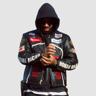 HRC x Vanson x Larry Honda Racing Jacket Jacket unisex detail view 5 | Dash Racegear — Larry Honda Racing Jacket – HRC x Vanson Streetwear Collab