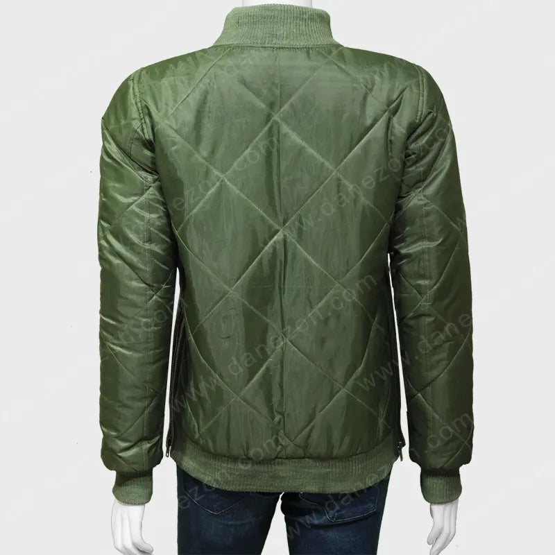 Chicago P.D. Hailey Upton Bomber Jacket Bomber Jacket unisex detail view 4 | Dash Racegear — Chicago PD Tracy Spiridakos Jacket