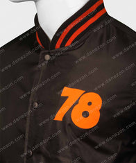 Halloween Nylon Bomber Jacket Bomber Jacket unisex detail view 3 | Dash Racegear — Halloween Nylon Bomber Jacket