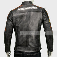 Harley Davidson Cafe Racer Jacket Jacket unisex detail view 5 | Dash Racegear — Mens Cafe Racer Harley Davidson Jacket